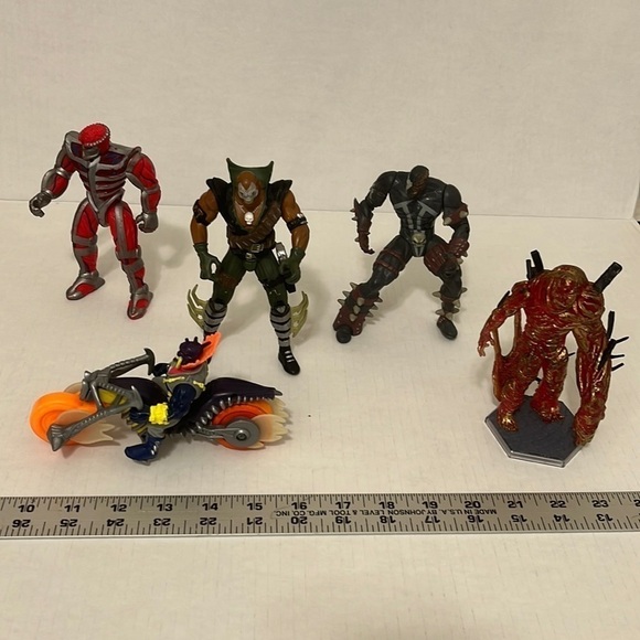 Set 5 Action Figures: Marvel Ghost Rider Lord Zedd Spawn Chapel Exo Skeleton + 1 - Picture 2 of 9